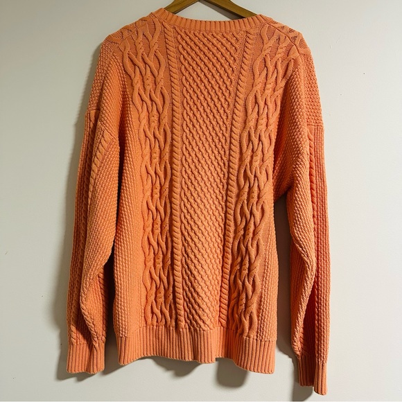 Aritzia | Sunday Best Peach Knit Sweater Oversized - Picture 5 of 13